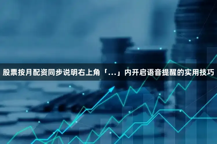 股票按月配资同步说明右上角「…」内开启语音提醒的实用技巧
